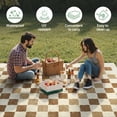 thumbnail image 6 of DEORAB Outdoor Rugs 6'X9' Chenille Patio Rug Three-Layer Material Imitation Silicone Spot Molding Camping Outside Rv Mat,BROWN & BEIGE, 6 of 6