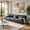 Gray, variant on Spaco 3-Seat Modular Sectional Sofa in Soft Chenille Fabric, Deep Seat Cloud-Like Comfort, Round Bolster Armrests, Flexible L-Shaped Living Room Couch for Small Spaces, Gray