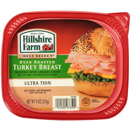 Hillshire Farm Deli Select Ultra Thin Oven Roasted Turkey Breast 9 oz. Tub
