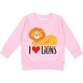 thumbnail image 2 of Inktastic I Love Lions Toddler Sweatshirt, 2 of 4
