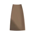 thumbnail image 2 of TEAJOPSUU Womens High Waist Midi Skirts A Line Solid Color Versatile Skirts Office Work Fitted Tailored Skirts for Everyday Business Commuting Khaki, 2 of 4