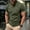 Army Green, variant on Xihbxyly Oversized Tshirts for Men Big & Tall Crew Neck Short Sleeve Soft Fitted Tees Button Oversized Tshirts for Men Solid Regular Fit Tops Casual Stylish Casual for Beach