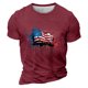 thumbnail image 1 of Camisetas de Manga Larga para Hombres Imprimir Casual Cuello Redondo Camiseta de Manga Corta, Camisetas de Manga Larga para Hombres Algodón, 1 of 4