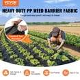 thumbnail image 6 of VEVOR Weed Barrier Landscape Fabric, 4*50FT Heavy Duty Garden Weed Fabric, Woven PP Weed Control Fabric, Driveway Fabric, Geotextile Fabric for Landscaping, Ground Cover, Weed Blocker Weed Mat, Black, 6 of 10