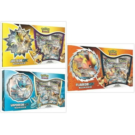 Pokémon Tcg Jolteon Gx Box Flareon Gx Box And Vaporeon Gx Box Special Collection Bundle 1 Of Each