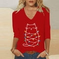 thumbnail image 4 of Pyjama de Noël pour Femmes, Haut Ample pour la Maison et le Quotidien, 4 of 5