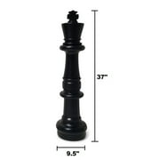 MegaChess Outdoor Chess Set Giant with 37 King Bundle, Board & Checker Set