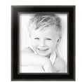 thumbnail image 2 of ArtToFrames 8" x 11" Black Panel With Silver Lip Picture Frame, 8.5x11 inch Multi Wood Poster Frame (WOM-5093), 5 Pack, 2 of 6