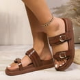 thumbnail image 7 of Sandals for Women, Women's Fashion Casual Metal Spring And Summer New Thick-Soled Beach Sandals, 7 of 7