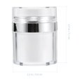thumbnail image 4 of 2Pcs Airless Lotion Containers Portable Lotion Bottles Household Pump Jars Empty Cosmetic Containers, 4 of 8