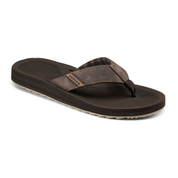COBIAN Adult Male ARV 2 Trek Flip Flop Sandals, Color: Chocolate, Size: 9