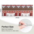 thumbnail image 5 of Red Boho Tribal Diamonds and Rectangles Pattern Kitchen Rug Mat,Kitchen Runner Rugs Non Skid Washable,Decorative Kitchen Floor Mats for Kitchen,Sink,Laundry,17"X47", 5 of 5