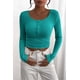 thumbnail image 5 of Camisa PRETTYGARDEN 2025 de manga larga Henley Malachite XXL, 5 of 9