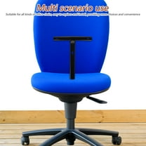 IDEANATEGRATE 1Set Swivel Chair Back Support Rod Black Triangular Bracket Construction for Chair Repair