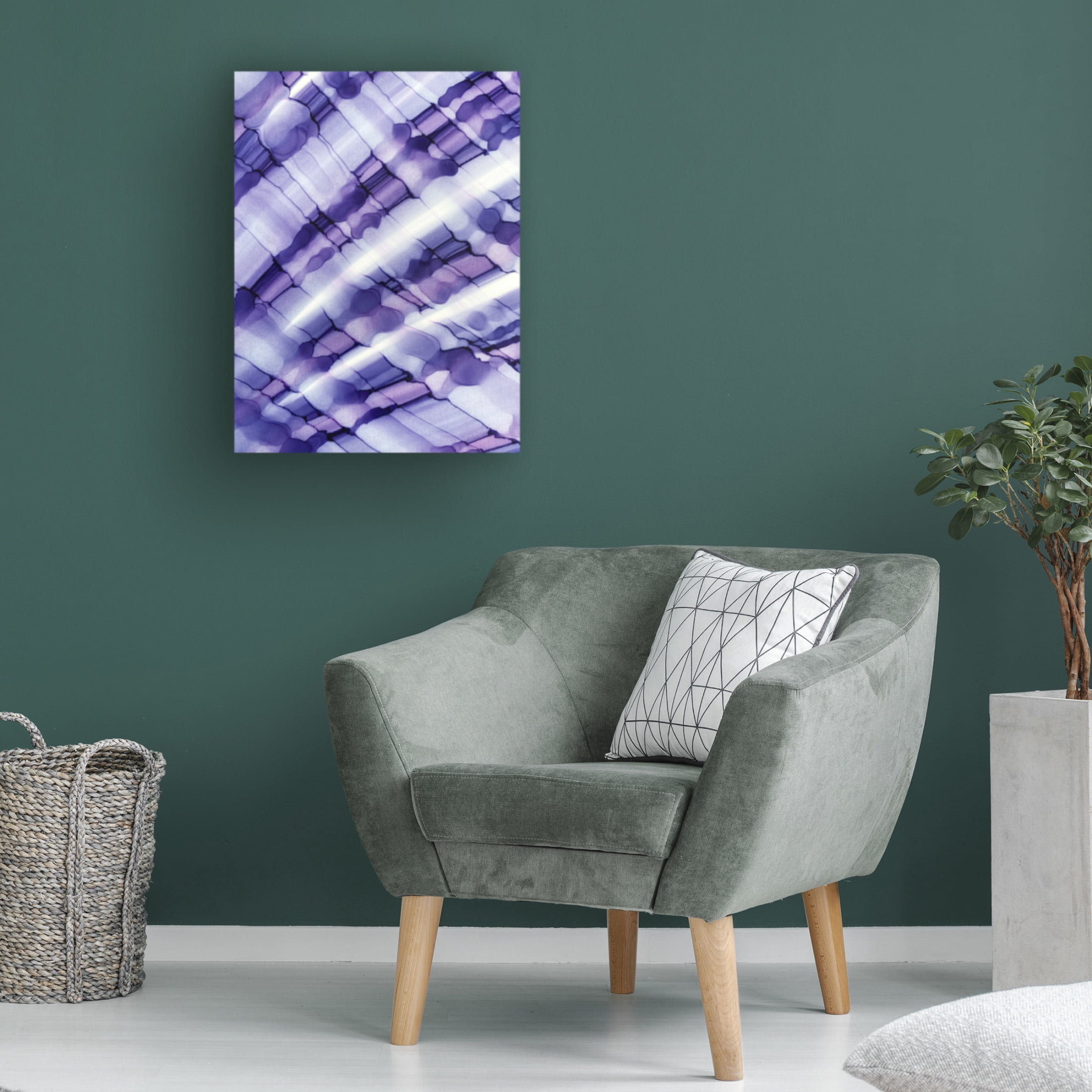 Trademark Fine Art Tara Mann  Purple Moon Canvas Wall Art