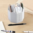 thumbnail image 3 of Gseagtia Round  Art Supply Organizer,Remote Control Holder,360 Degree Rotating,Multi-Functional Pencil Holder,5 Compartments Desktop Stationary Organizer, 3 of 5