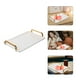 thumbnail image 3 of Bandeja de plástico para servir té con asas, moderna y grande, rectangular, para mesa de centro., 3 of 6