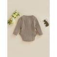 thumbnail image 4 of Bagilaanoe Newborn Baby Girl Boy Knit Rompers Sweater Long Sleeve Bodysuits 3M 6M 12M 18M 24M Infant Casual One Piece Short Jumpsuit, 4 of 8