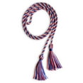 thumbnail image 2 of Endea Graduation Single Graduation Honor Cord Royal Blue/Red/White, 2 of 4