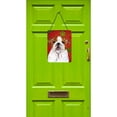 thumbnail image 2 of Carolines Treasures SS4691DS1216 Bulldog English Red and Green Snowflakes Holiday Christmas Wall or Door Hanging Prints, 2 of 2