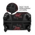 thumbnail image 4 of Lsque Rose Full Moon Black Wolf Printed Luggage Cover, Travel Luggage Protector,Scratch and Dirt Resistant, Fits 18-32 Inch Luggage - Small, 4 of 9