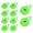 Green, variant on Geemin 10pcs Glowing Aquariums Decoration Colorful Luminescent Devil Fish Ornaments