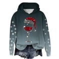 thumbnail image 1 of WEAIXIMIUNG Chandails en Molleton d'Automne Graphiques pour Femmes Automne et Hiver Noël Rouge Verre Imprimé Col Rond Manches Longues Chandail à Capuchon Sport Décontracté (1), 1 of 4
