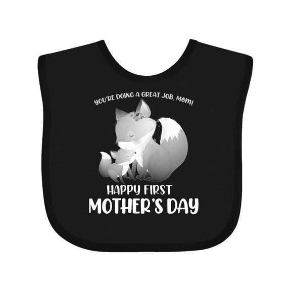 Inktastic Happy First Mother's Day Boys or Girls Baby Bib