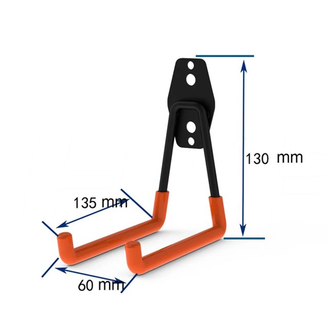 Gancho de Metal resistente, organizador de garaje, montaje en pared, ganchos para colgar bicicletas, gancho de almacenamiento antideslizante para escaleras, herramienta de jardín
