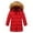 Red, variant on PINQI Kids Winter Waterproof Parka Coats Kids Padded Quilted Puffer Jackets Boys Girls Insulated Snow Ski down Outwear