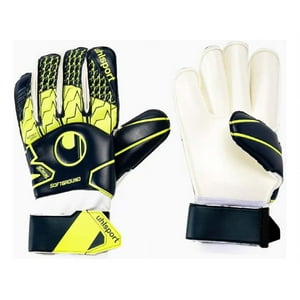 Uhlsport - Guantes De Fútbol Arquero Softground Rf Negro Amarillo