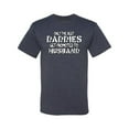 thumbnail image 2 of Wild Bobby, Only the Best Daddies Gets Promoted to Husband, Father's Day, Men Graphic T-Shirt, Vintage Heather Navy, Medium, 2 of 3