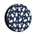 thumbnail image 1 of Fotbe Swan Funda de Llanta de Repuesto con Estampado, Engrosada, Ajuste Universal para Jeep, Remolque, RV, SUV, Camión-15 inch, 1 of 6