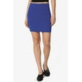 thumbnail image 2 of TheMoogan Women's Basic Stretch Cotton High Waist Double Layer Tube Mini Skirt, 2 of 7