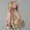 X-412Rose Gold, variant on Womens Summer Dress 3/4 Sleeve Lapel Floral Print Comfortable Stylish Mid Length Dresses For Casual Daily Wear,Rose Gold,M