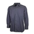 thumbnail image 4 of Men's Dress Shirt Long Sleeve Button Up Solid Formal Front Pocket Classic Shirt, Formule One, L, 4 of 17