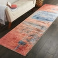 thumbnail image 3 of Kathy Ireland Safari Dreams Blue/Brick Area Rug by Nourison, 3 of 5
