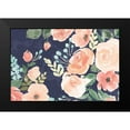 thumbnail image 2 of Jackson, Jenaya 18x13 Black Modern Framed Museum Art Print Titled - Blooming Delight III Blue, 2 of 5