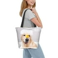 thumbnail image 2 of Uemuo The Dog Is Sitting In A Bubble Bath Print Tote Bags for Women,Large Capacity Corduroy Bag,Reusable Grocery Shoulder Bag,Beach Tote with Zipper Closure, Daily Essentials, 2 of 7