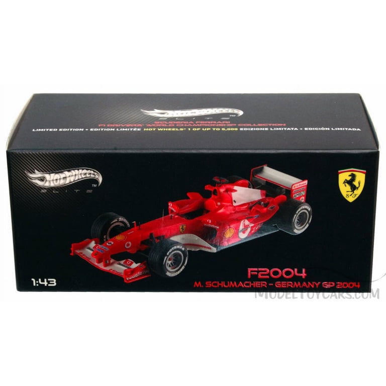 Hot Wheels F2004 ミニカー マイケル・シューマッハ HOT WHEELS Racing (ホットウィール) ミニカー 1/43 フェラーリ F2004
