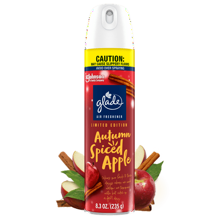 Glade Air Freshener Spray Stocking Stuffers Autumn Spiced Apple Fragrance Infused with Essential Oils 8.3 oz