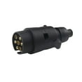 thumbnail image 1 of 7 Way 7 Pin Round Plastic 12V RV Trailer Connector Standard Car Socket Vehicle Power Supplies ,Weatherproof Double Locking Hitch Pin, 1 of 6