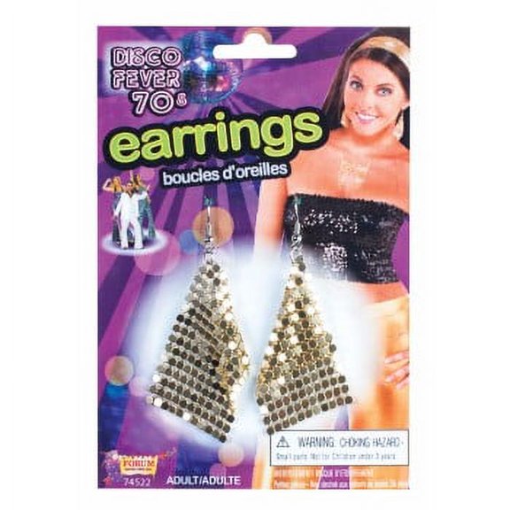 DISCO DROP EARRINGS-GOLD