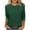01* Green, variant on bnaln 3/4 Length Sleeve Womens Tops Round Neck Casual Tunic Shirts Solid Color Cute Summer T-Shirts Loose Fit Pullover Ladies Tops Casual Comfy Blouses Basic Tees Streetwear