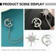 thumbnail image 3 of Elegante Deer Moon Star Broche Delicate Past Pin Pin Decorativo Cadena Pin, 3 of 8
