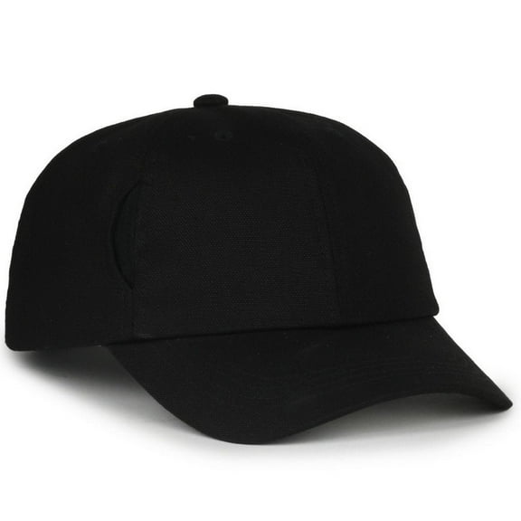 Outdoor Cap CARG100 Cargo Unstructured Solid Back With Side Pockets Hat - BLACK
