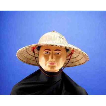 CHINESE STRAW BELL SHAPE HAT