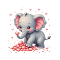 thumbnail image 3 of cartoon Elephant Stickers, Waterproof Elephant Sticker for Water Bottle Laptop Phone Cases Planner Skateboard Luggage Helmet Party Favor Decor, Ideal for Adults Teens Teacher Rewards, 3 of 8
