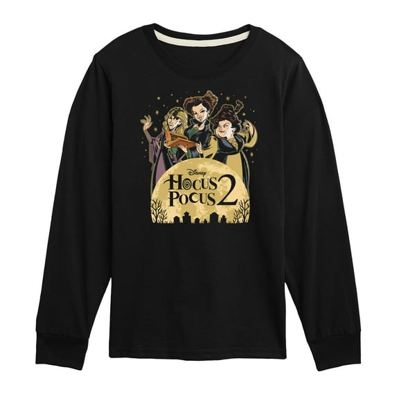 Hocus Pocus 2 - Hocus Pocus 2 Moon - Toddler And Youth Long Sleeve Graphic T-Shirt