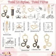 thumbnail image 2 of 1 Box 72Pcs Nurse Charms Medical Charms Doctor Charm Enamel Stethoscope Syringe Nurse Cap Hat Charms for Jewelry Making Charm Nurse Day Nurse's Week Earrings Bracelet Keychain DIY Supplies, 2 of 7